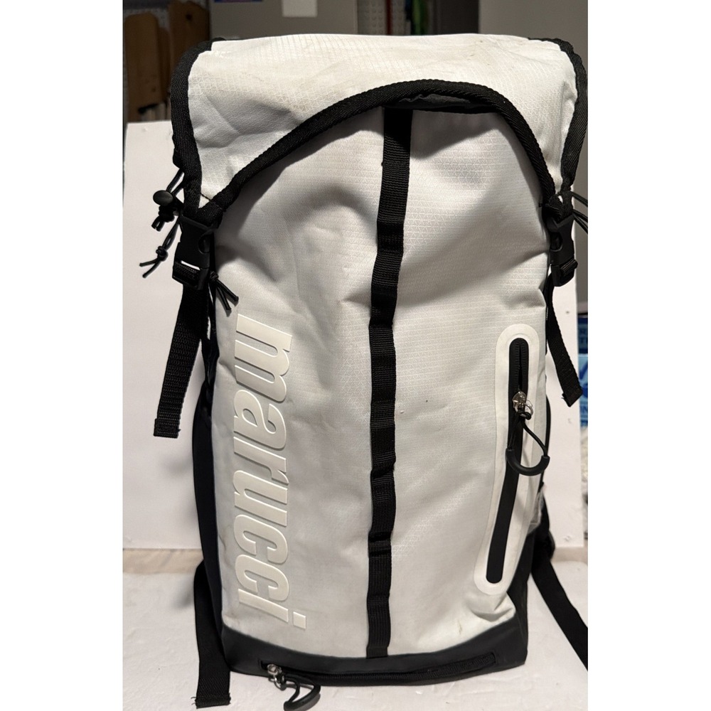 MARUCCI Barracks Baseball BAT Pack, White 12" W x 6.5" D x 20" H